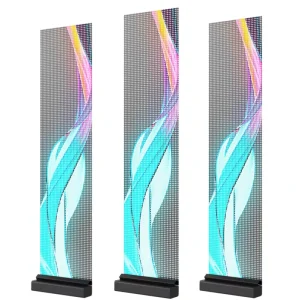 COB Technology Ultra Thin P6.25 LED Film Screen for Indoor Advertising Video Wall in Airports and Elevators