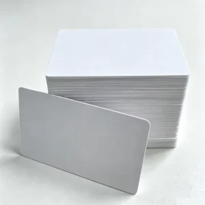 CR80 Magnetic Credit Card Size Custom Transfer Printing Plastic PVC White Blank Card Membership Business Box Embossed