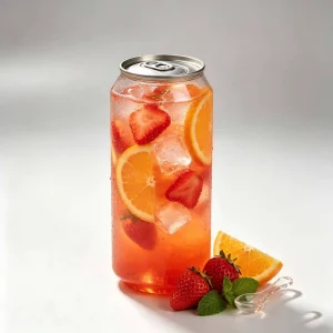 Cafe Use PET Easy-Open Can Lightweight Plastic for Cold Drink Packaging