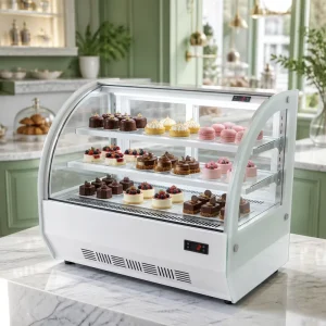 Cake Refrigerator Bakery Refrigerator Glass Door Cake Display Showcase Air Cooling Cake Display Cabinet for Bakery