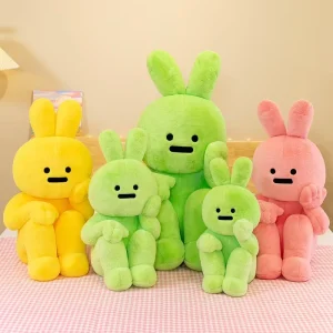 Candy Rabbit Plush Toy Doll Throw Pillow Creative Hangfook Rabbit Doll Stuffed Animal Plush Baby Green Bunny Toys
