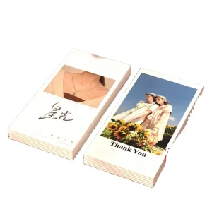 Card Customization After Sales Advertising E Commerce Promotion Jewelry Cards Coated Paper Color Printing for Wedding Greeting