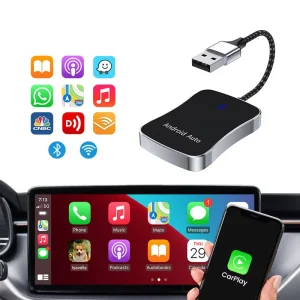 Carplay Universal Smart Multimedia System ABS+PC+Aluminum Alloy New China Chic Android 11 Adapter Wireless Car Play AI Box