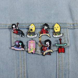 Cartoon Animation TV Enamel Pin Cute Anime Figure Brooch Lapel Badge Fashion Jewelry Gift for Fans Children