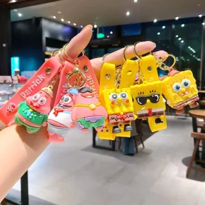 Cartoon Pvc 3D Keychain Keyring Anime Characters Keychain for Kid