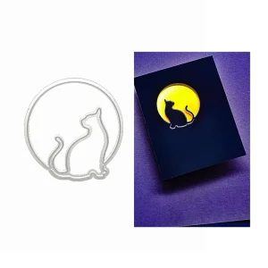 Cat Metal Cutting Die Template for DIY Photo Albums Gift Boxes Greeting Cards Scrapbooking Die Cutting and Embossing