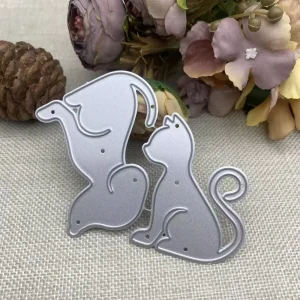 Cats and Dogs Metal Cutting Die Template for DIY Photo Albums Gift Boxes Paper Cards Greeting Cards and Scrapbooking