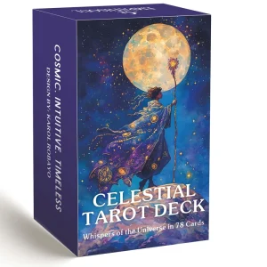 Celestial Tarot Deck 78 Cards Cardboard Full Color Printing Rounded Corners Guidebook Box