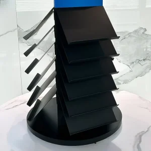 China Factory’s New Design Freestanding Display Rack Custom Mosaic Tile Stone Stand Display Stand
