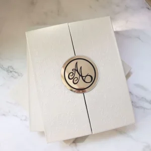 China Manufacturer Chic Embossing Invites Acrylic Destination Wedding Invitations With Luxury Box