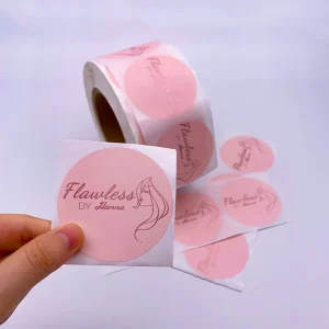 China Manufacturer PVC Vinyl PET Adhesive Sticker, Custom Logo UV-Printed for Perfume Packaging