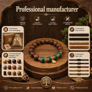 China Manufacturing Wooden Bead Bracelet Beads Fragrance Craft Vintage Fragrant Beaded Chinese Fancy Aromatherapy Bracelet