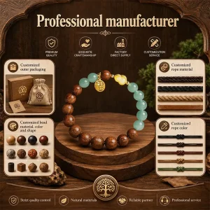 China Manufacturing Wooden Bead Bracelet Bulk Look Quality Crafts Beads Fashion Hand Painted Fancy Aromatherapy Bracelet