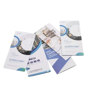 China Softcover Book Product A4 Mini Brochure Magazine Printing Die Cut Brochure Design