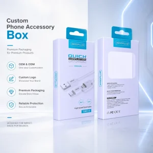 China Suppliers Custom Hanging Tab Packaging Paper Box Box For Earphone Packaging Phone Accessories