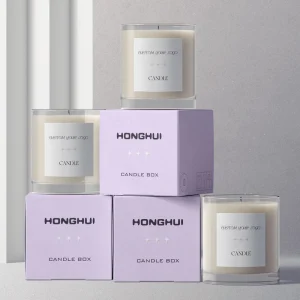Christmas Gift Box Products Candle Custom Eco Friendly White Paper Candle Packaging Luxury Custom With Logo