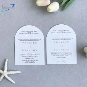 Christmas Party Card Elegant Custom Kraft Paper Envelope Suite Burgundy Wedding Invitations