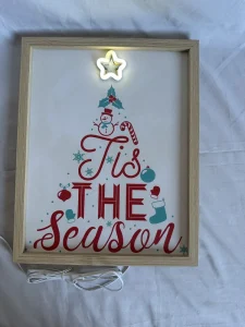 Christmas Star Watercolor Posters Pictures Colorful Canvas Painting Prints LED Neon Hang Wall Bedroom Birthday Christmas Gift