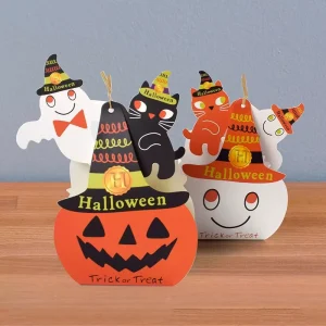 Christmas and Halloween Packaging Gift Boxes Ghost Paper Bags Candy Boxes in Stock Halloween Pumpkin Funny Boxes