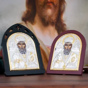Church Product Supplier Easter Orthodox Catholic Metal Saint Nicholas Image Icon Religious Gift Church Home Wall Decor