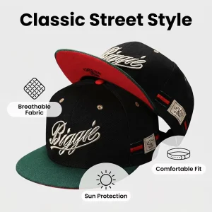 Classic Black 6 Panel Hat Cotton Wool Blend Hats 3D Embroidered Logo OEM Hip Hop Era Vintage Custom Gorras Snapback Cap