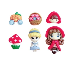 Classic Bright Cartoon Character Resin Accessories DIY Theme Series Decoration Ornament Craft Supplies