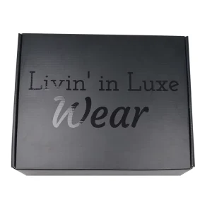 Classic Custom Printed Logo Black Mailer Box Gift Packaging Cosmetics Art Paper Mailer Boxes Shipping Packing Box
