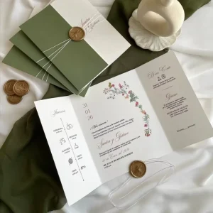 Classic Texture Wedding Invitation Durable Quality for Small Business Wholesalers and B2B Clients