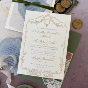 Classic Wedding Envelopes Invitation Embossed Finish Affordable Custom Printing for Wedding Stationery Set Fast Shipping