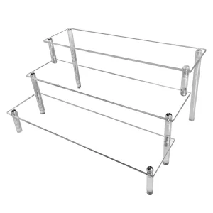 Clear Acrylic 3-Tier Display Riser Shelf