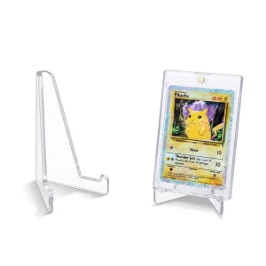 Clear Acrylic Display Stand Triangle Card Holder Tabletop Display Stand