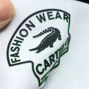 Clothing Brand logo Heat Transfer 3D Silicone logo Manufacturer
