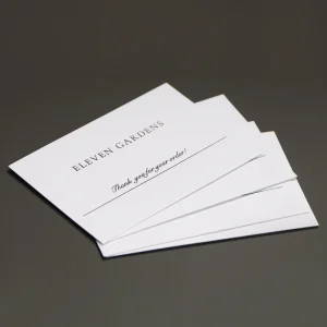 Coated Paper Custom Design Thank You Greeting Cards for Business Gifts and Personal Use