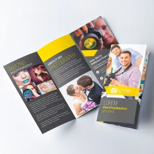 Coated Paper Folding Flyer Catalogue Pamphlet Brochure Booklet Instruction Manual Leaflet