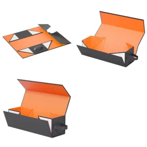 Coated Paper Hardcover Gift Box Magnetic Foldable Box Customized Printing Promotional Packing Boxes for Small Business