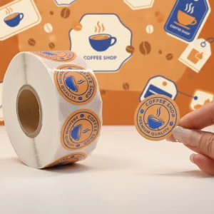 Coffee Bottle Labels Eco Friendly Durable Waterproof Vinyl Custom Printing Adhesive Stickers for Foods Packaging