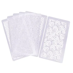 Coffee Drawing Template Cake Mold DIY Baking Tool Plastic Spray Embosser Pastry Cake Decorating Stencils