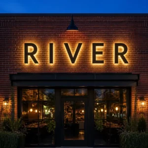 Coffee Shop Bar Custom Metal Acrylic Bright Signage 3D LED Plastic Luminous Character Frontlit Light Letter Sign