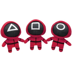 Collectible Masked Figure Plush Toy with PP Cotton Filling Soft for Stress Relief Red Jumpsuit Character Design