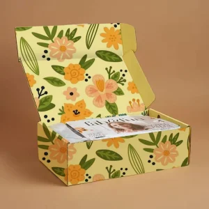 Color Printed Corrugated Mailer Box Custom Beautiful Design Cardboard Packaging for Gift Sets Cosmetics and Retail Products
