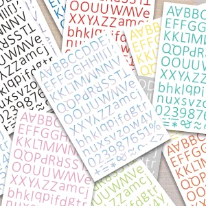 Colorful Alphabets Stickers Creative Gift Cup Luggage Stickers