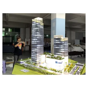 Colorful European Style 3D Printed Villa Architectural Model HO Scale