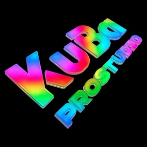Colorful Glowing 3D Lettering Door Logo Signboard for Outdoor Background Walls