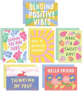 Colorful Greeting Cards with Envelopes with Personalized Logo for Business Branding Wedding Invitations Thank You Notes