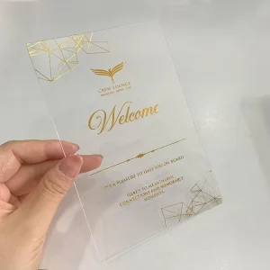 Colorful Personalized Custom Glossy PVC Magnetic Wedding Invitation Cards Foil Stamping Offset UV Printing