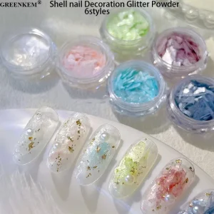 Colorful Thin Shell 3D Irregular Nail Art Sequins for Sparkling Manicure DIY Design and Decoration Nail Glitter Powder