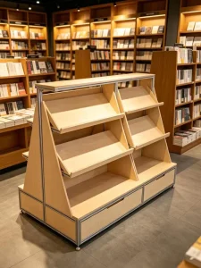 Commercial Display Cabinet for Dolls, Blind Boxes, Books, and Samples with Inclined Plate, Drawer, and Storage