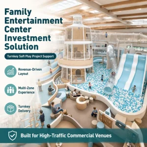 Commercial Indoor Playground Central Tower Slides Ball Pool FEC Play Center Soft Island Net Bridge ASTM EN1176 Certified