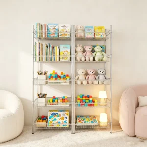 Commercial Supermarket Metal Display Shelves Merchandise Display Racks Steel Shelves Factory Direct Sales