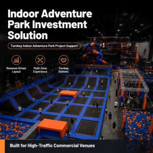 Commercial Trampoline Park Dodgeball Zone Foam Pit Indoor Sports FEC Arena Court Jump Grid Operator TUV ISO Certified OEM ODM